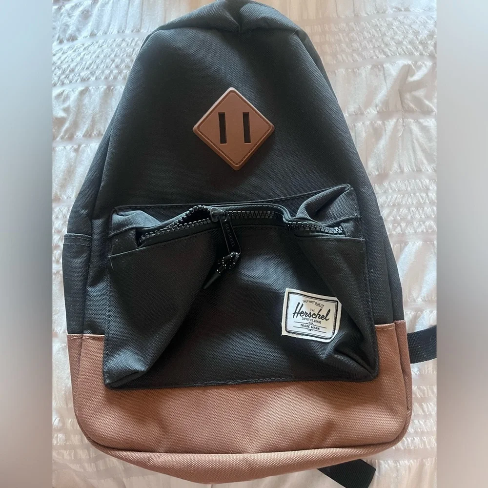 Herschel Supply Company Black and Tan Backpack